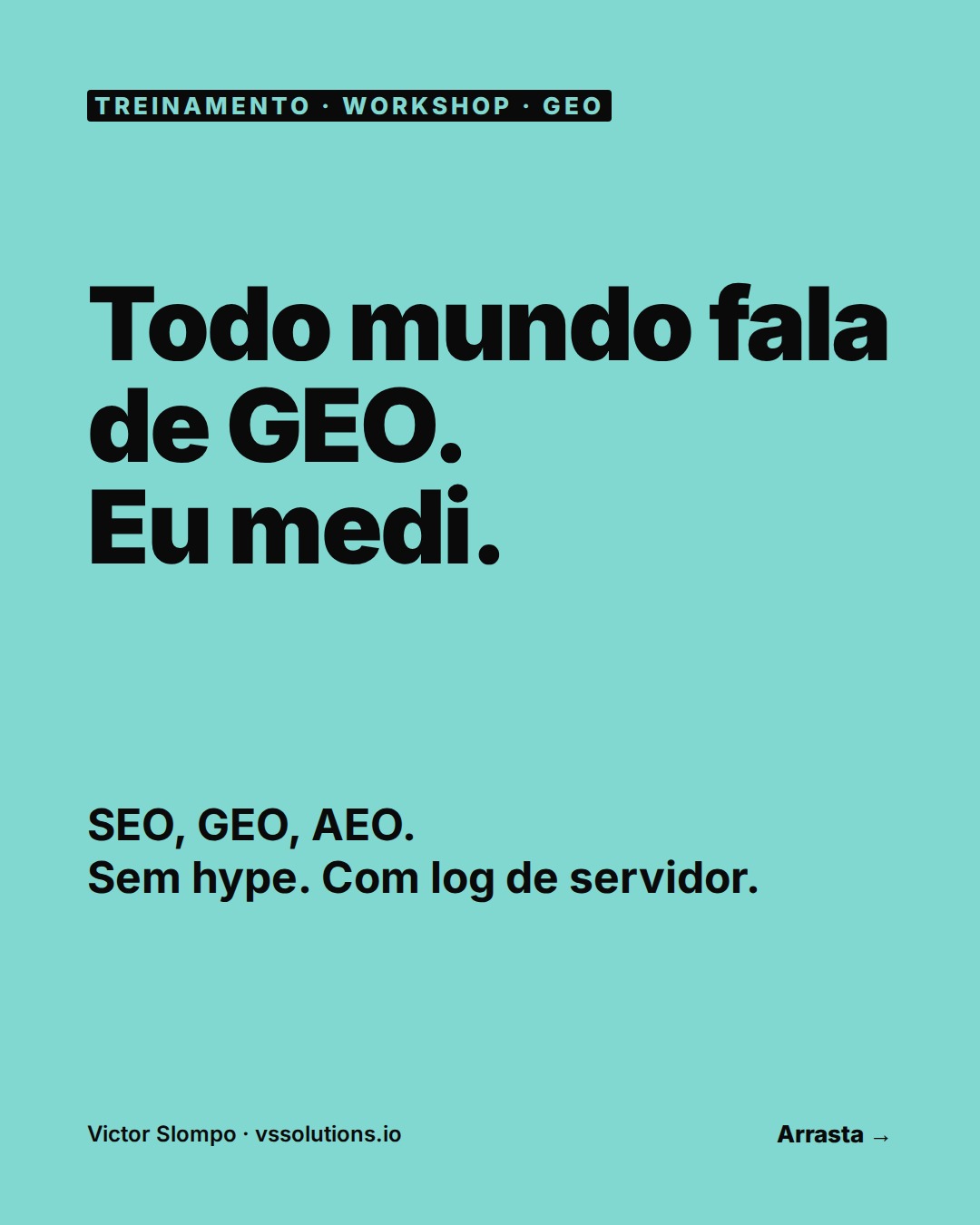 Everyone talks about GEO. I measured it.