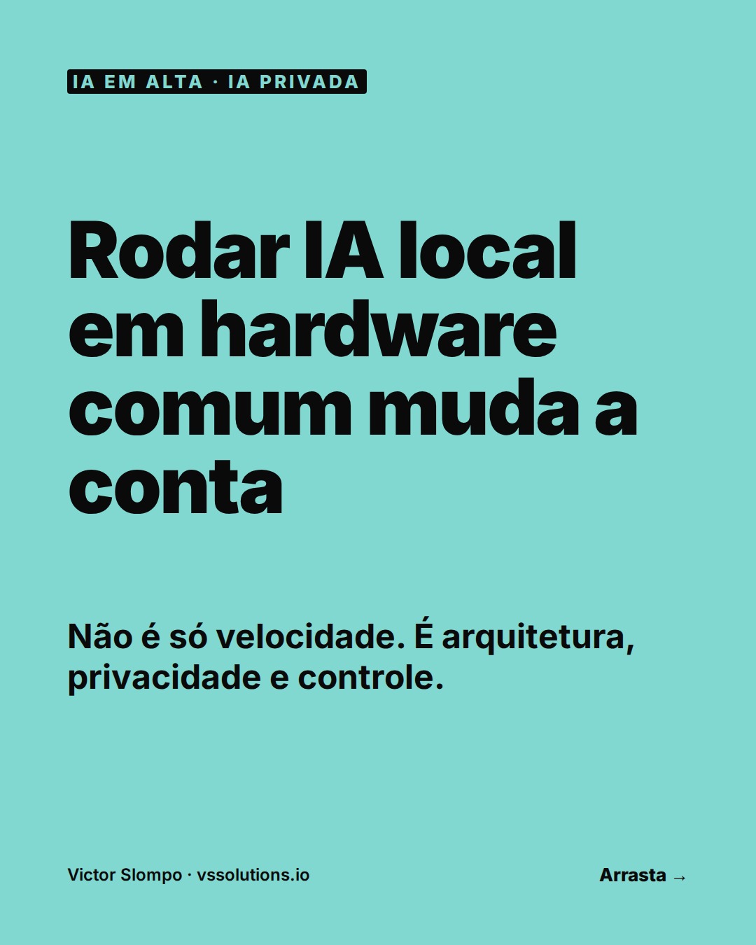 Running AI locally on standard hardware changes the equation