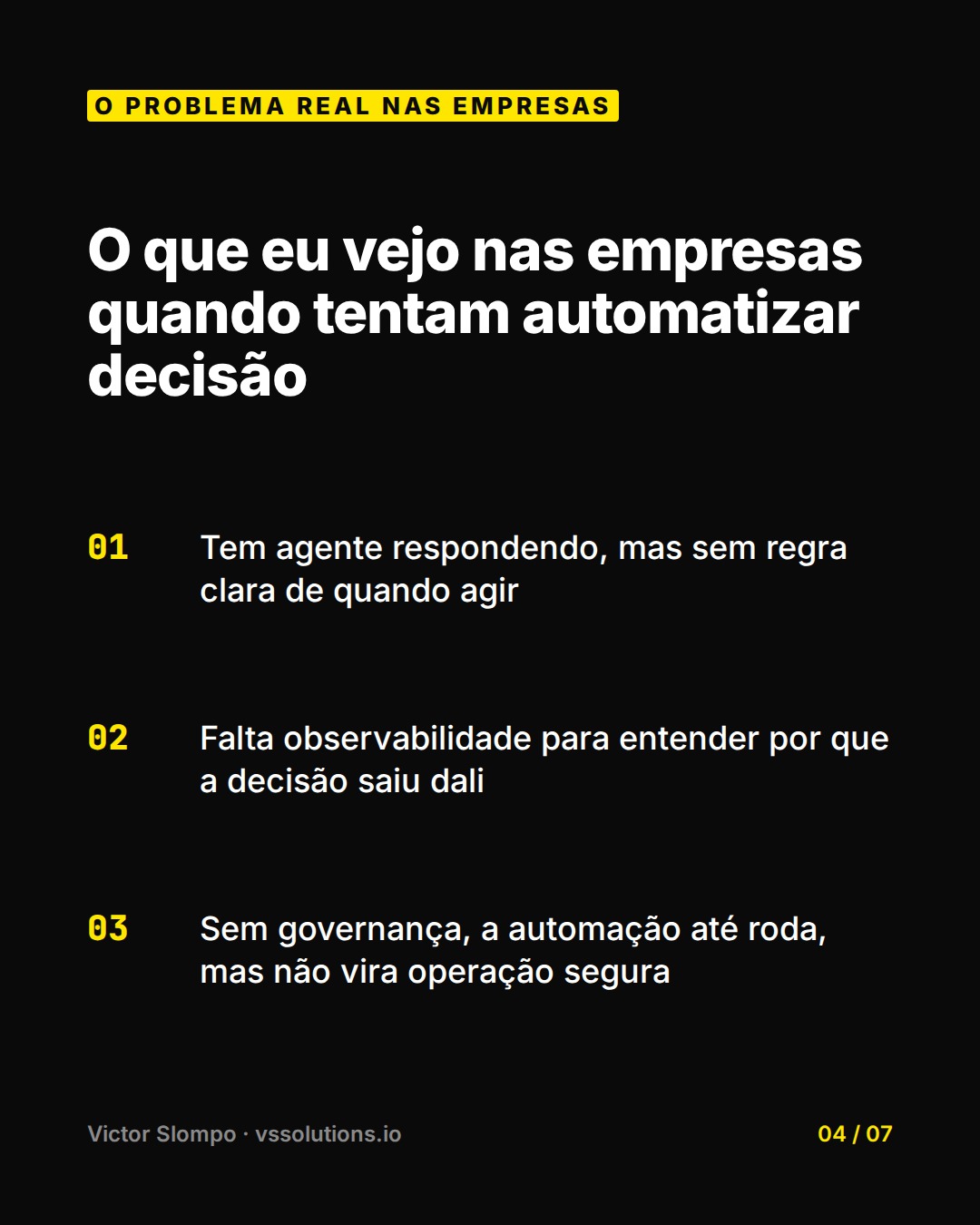 An agent that answers doesn’t solve business decisions (slide 4)