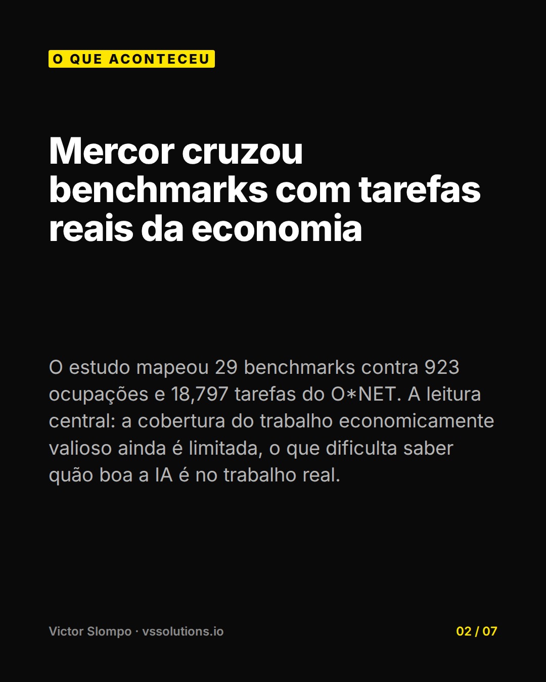 90% of real work still escapes benchmarks (slide 2)