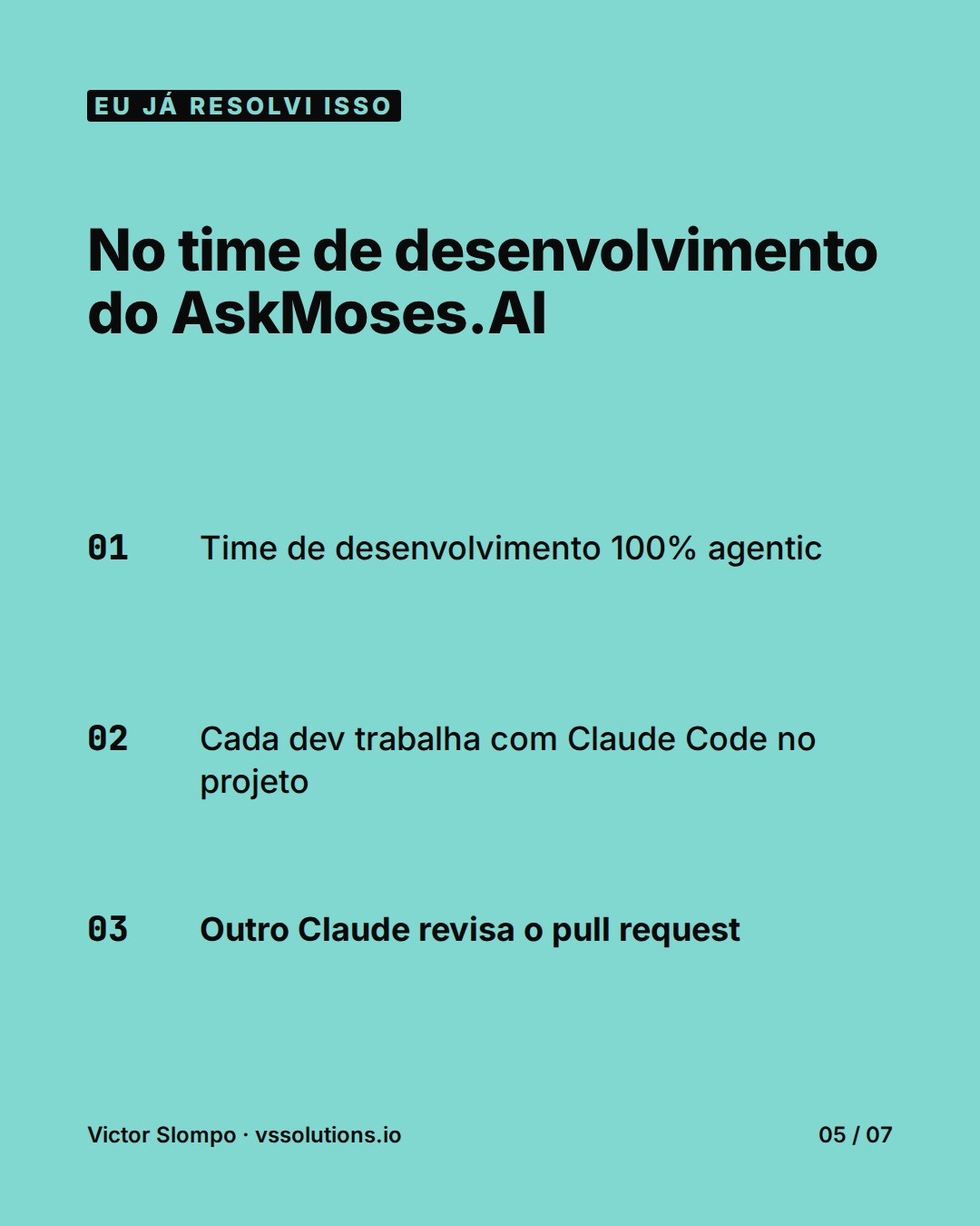 Sem contexto e rastreio, agente de código vira gargalo (slide 5)