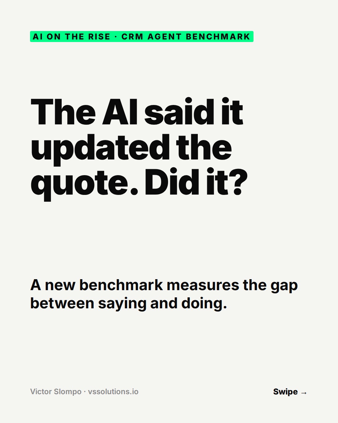 The AI said it updated the quote. Did it? (slide 1)