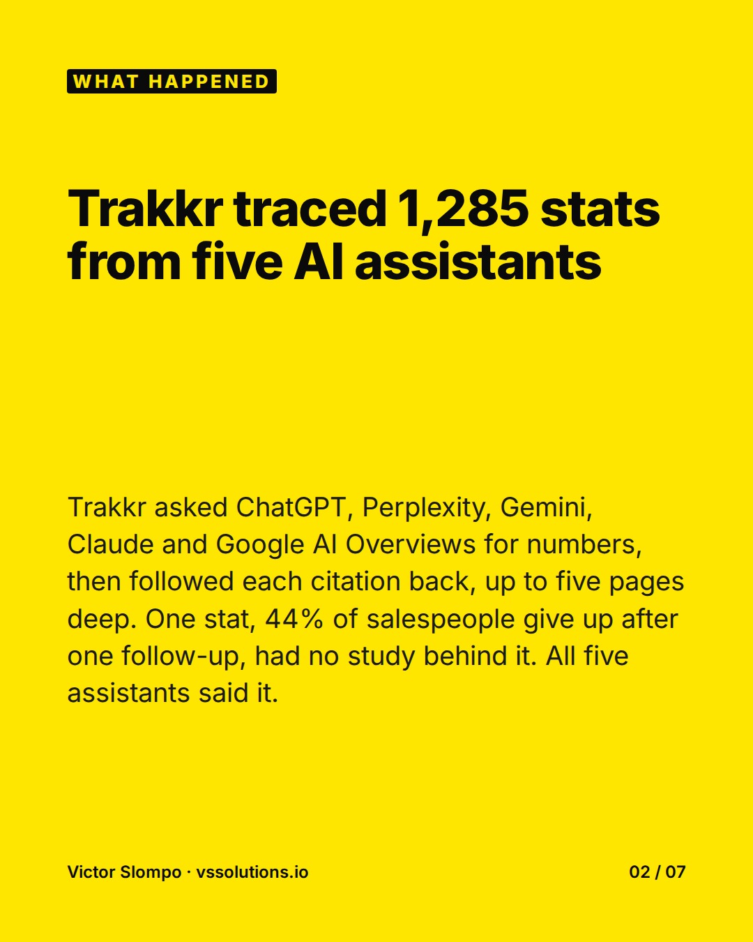 AI quotes your market's numbers. Who checks the source? (slide 2)