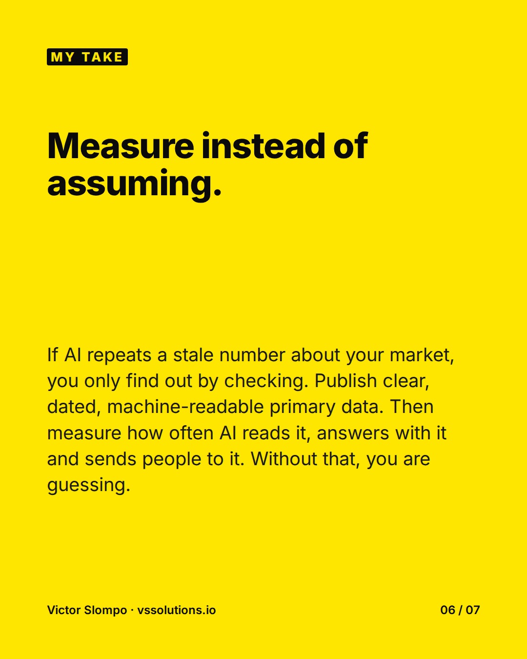 AI quotes your market's numbers. Who checks the source? (slide 6)